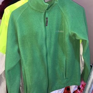 Green fleece jacket